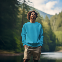 Monochrome Crewneck Pullover - Teal