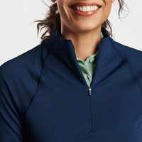 Peter Millar Women's Raglan Sleeve Perth Layer Quarter-Zip - Navy