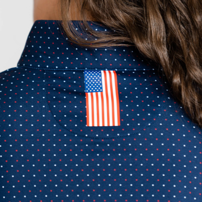 Rhoback Women's Stateside Dot Quarter Zip