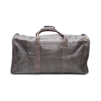 Tica Genuine Leather Duffel Bag - Espresso