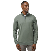 Travis Mathew Men's Cloud Quarter Zip - Fatigue Green