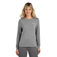 TravisMathew Women's Light Grey Heather Long Weekend Crew