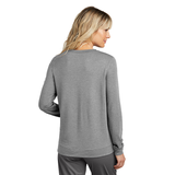 TravisMathew Women's Light Grey Heather Long Weekend Crew