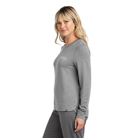 TravisMathew Women's Light Grey Heather Long Weekend Crew