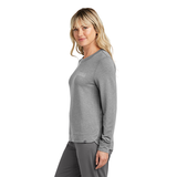 TravisMathew Women's Light Grey Heather Long Weekend Crew