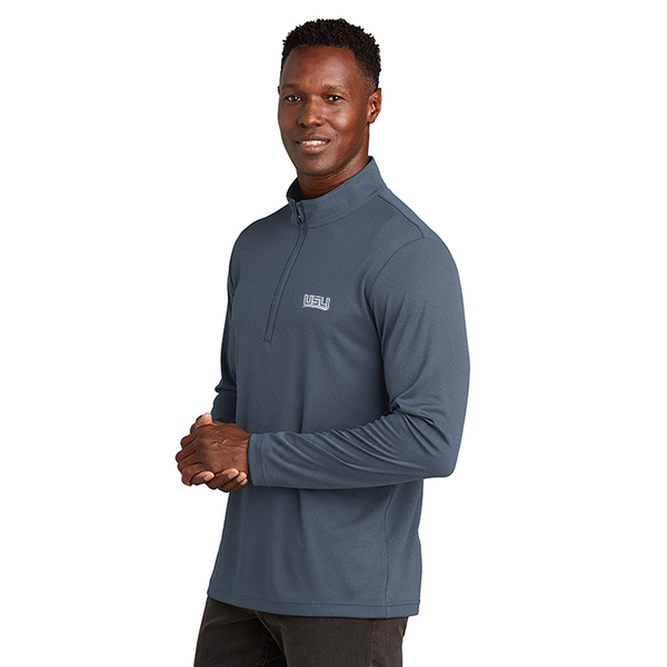 TravisMathew Men's Performance Quarter Zip - Vintage Indigo