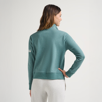 Travis Matthew Women's Cloud Fleece Half Zip - Teal