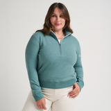 Travis Matthew Women's Cloud Fleece Half Zip - Teal