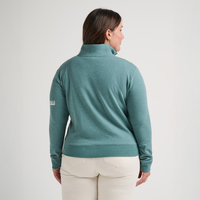 Travis Matthew Women's Cloud Fleece Half Zip - Teal