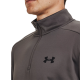 Men's Under Armour Fleece 1/4 Zip - Clay Gray