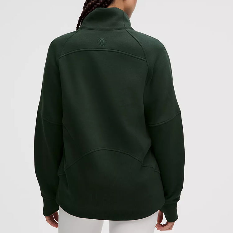 lululemon - Women's Scuba Oversized Funnel-Neck Half Zip - Long - Rainforest Green