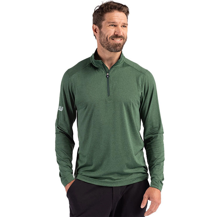 Men's Cutter and Buck Coastline Epic Comfort Recycled Quarter Zip