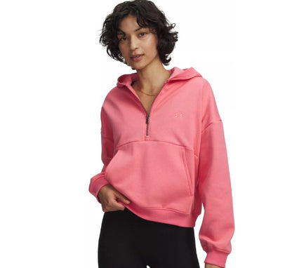 Under Armour Icon Fleece - Women's ½ Zip Hoodie - Bittersweet Pink