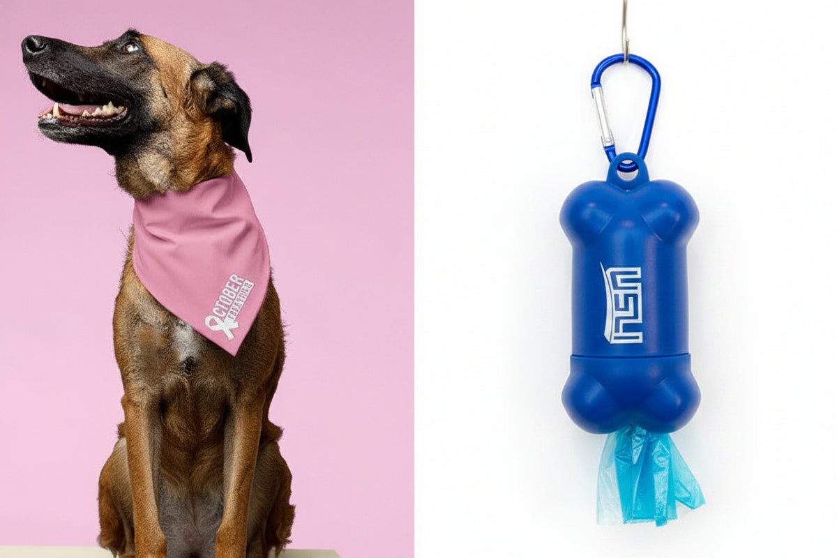 October Together Pet Bandana + Bag Dispenser