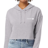 Women’s Lightweight Cropped Hooded Sweatshirt - Heather Gray