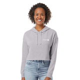 Women’s Lightweight Cropped Hooded Sweatshirt - Heather Gray