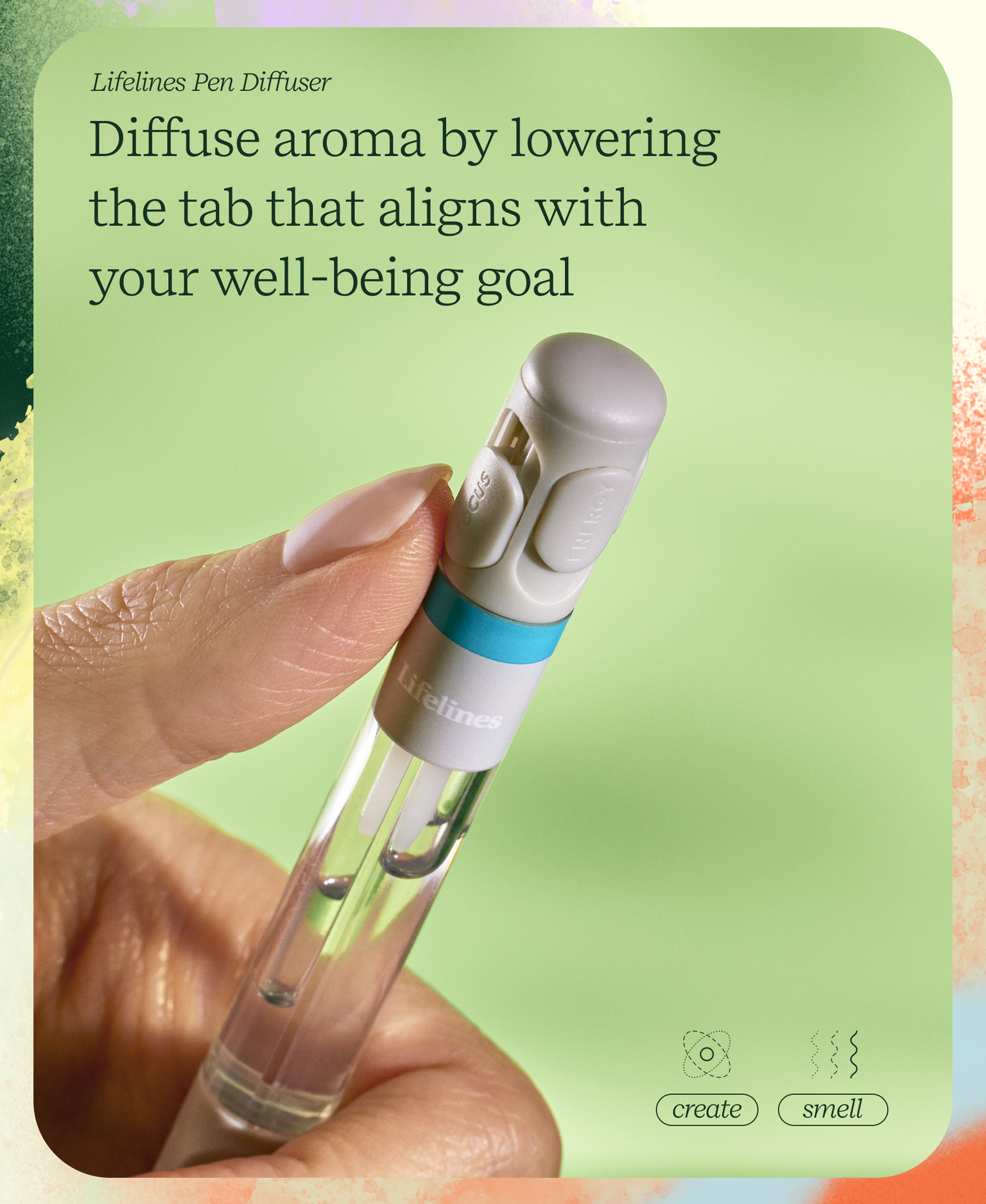 Lifelines Pen Diffuser with Essential Oil Blend - Crsip Mountain Air