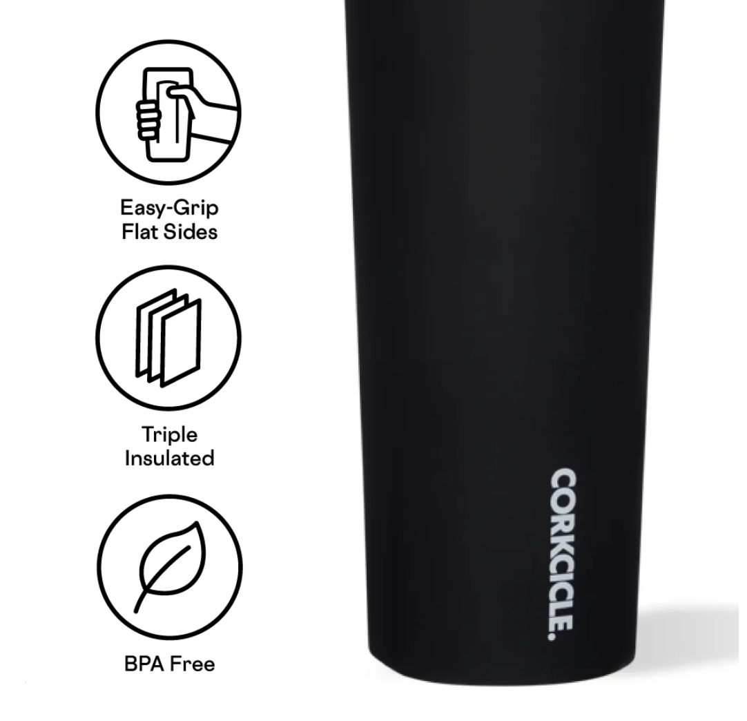 Corkcicle Canteen - 20 oz - Matte Black