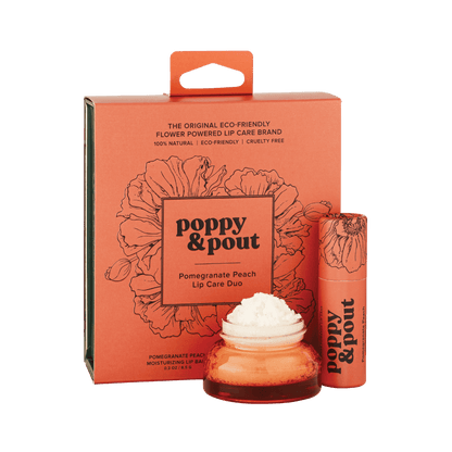 Poppy & Pout - Lip Care Duo - Pomegranate Peach