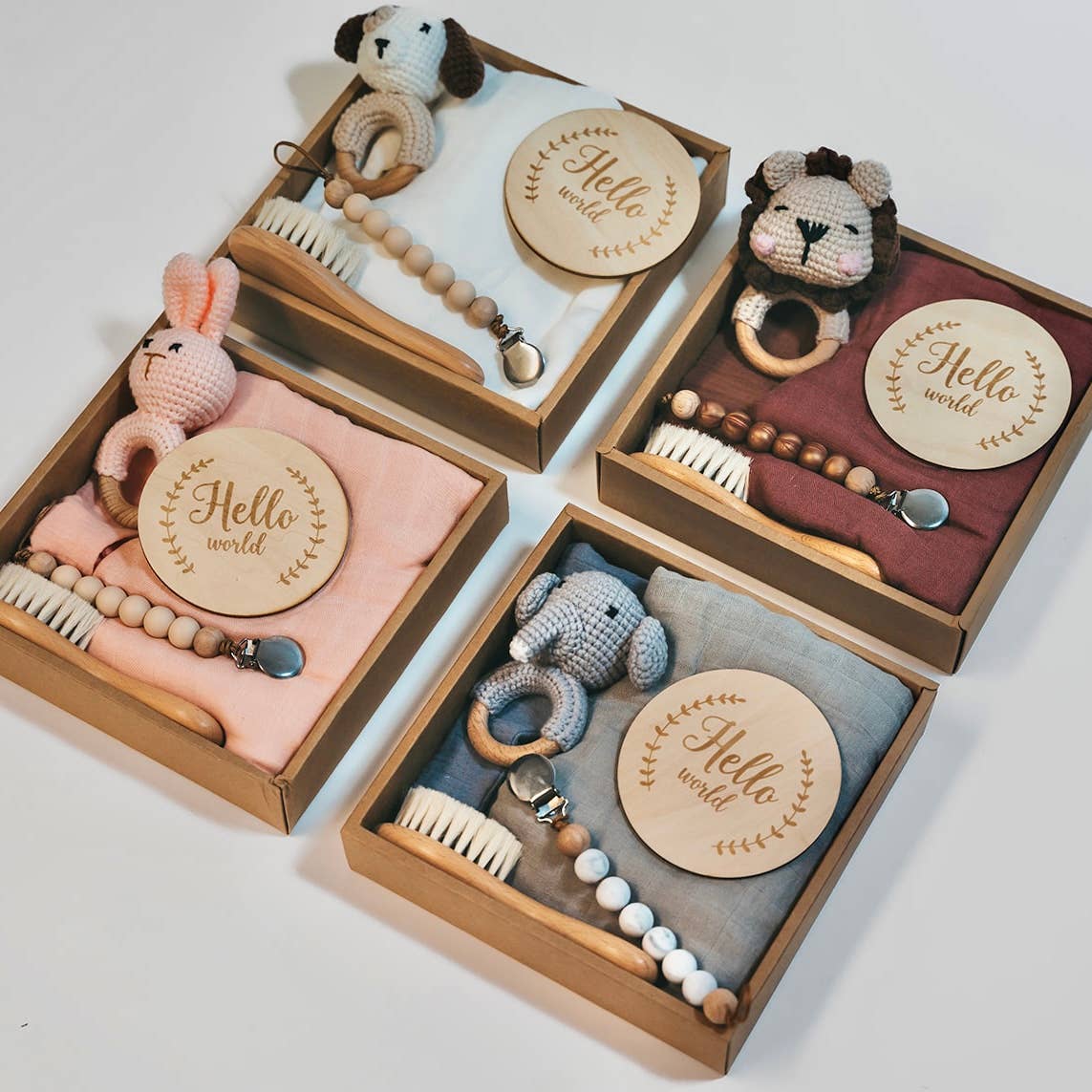 Welcome Baby Gift Box - Charming 6-Piece Set for Newborns