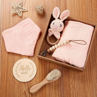 Welcome Baby Gift Box - Charming 6-Piece Set for Newborns