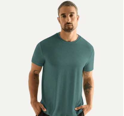 NOBULL- Men's Ultra Soft Workout Tee- Silver Pine