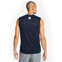 Men's Nike Cut Off Tank - Navy Blue